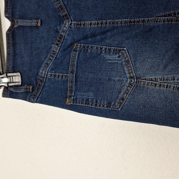 Char Tou Blue Medium Wash Western Cowgirl Button Front Denim Maxi Skirt Size S - Picture 10 of 13